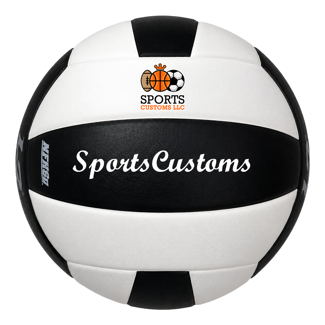 Customized Molten L2 Black and White Volleyball  your Name your Number your Logo UV Print