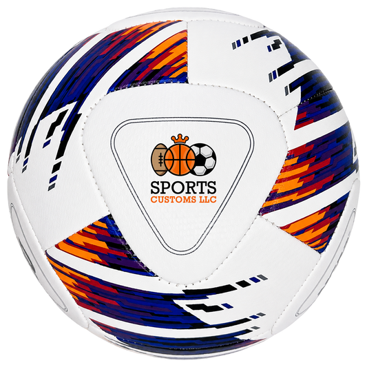 Customized Wilson Vivido Replica Soccer Ball featuring UV-printed custom logo. Vivido Replica Soccer soccer ball customized for business branding, corporate giveaways, team gifts, coach appreciation, promotional events, and unique personalized gifts.