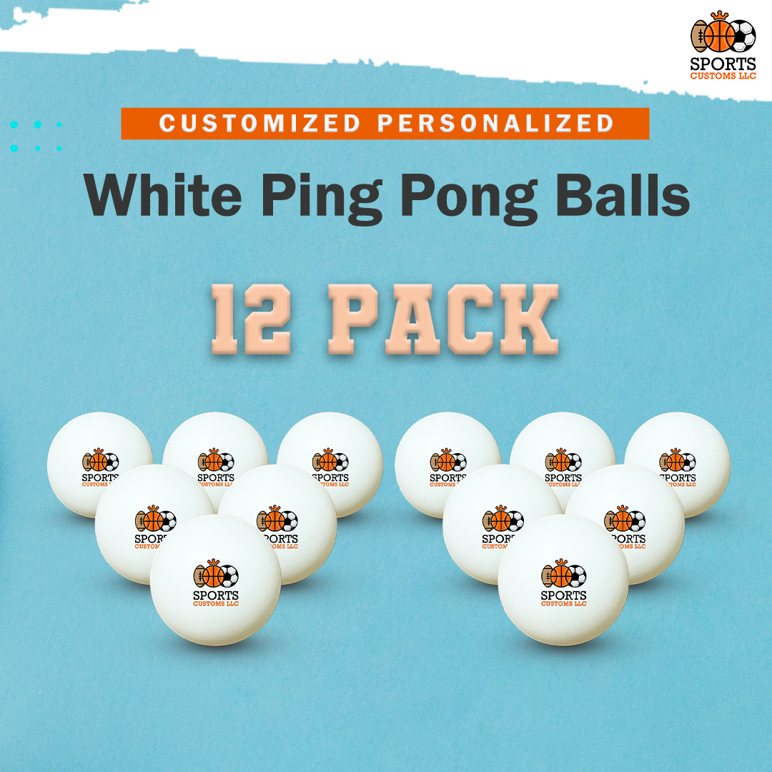 Customized Ping Pong Balls 12 Pack Personalized with Your Name or Logo