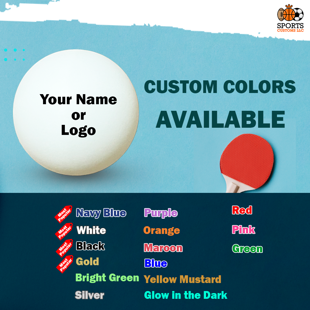 Customized Ping Pong Balls Personalized with Multiple Colors