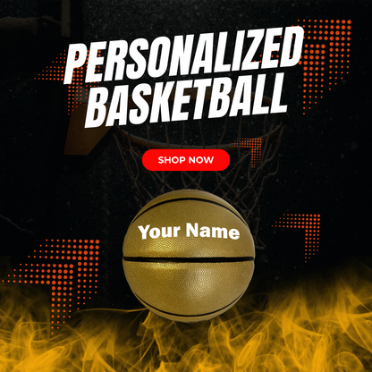Personalized Gold Basketball