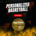Load image into Gallery viewer, Personalized Gold Basketball
