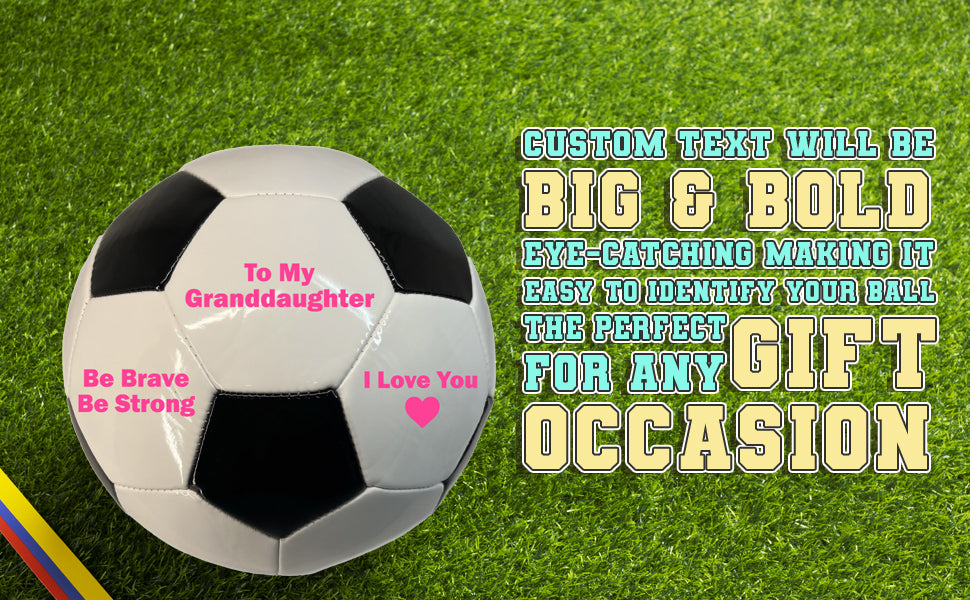 To My Granddaughter Soccer Ball 2