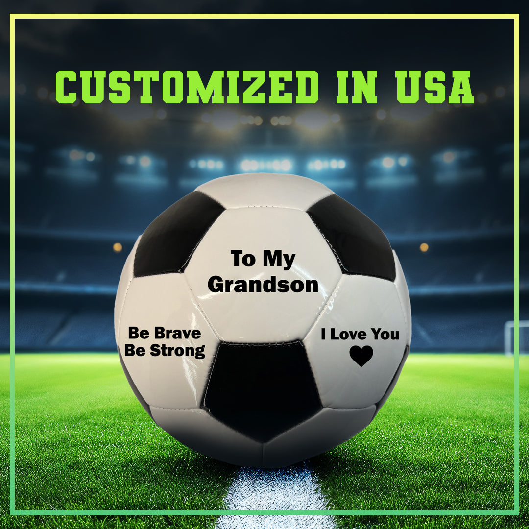 Soccer Ball To My Grandson White B