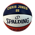 Load image into Gallery viewer, Spalding Red White and Blue TF250 Basketball with Gold Text
