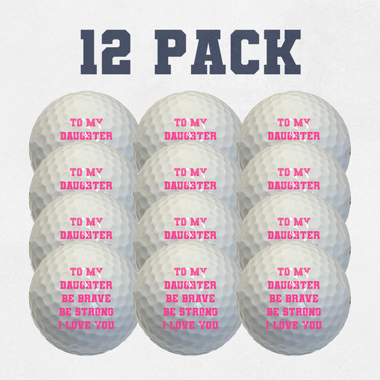 Custom Daughter Golf Balls Gift 12 Pack