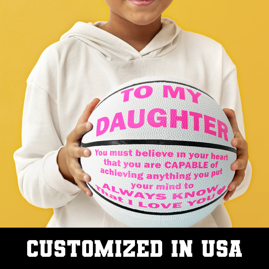 Customized Basketball Daughter White 2