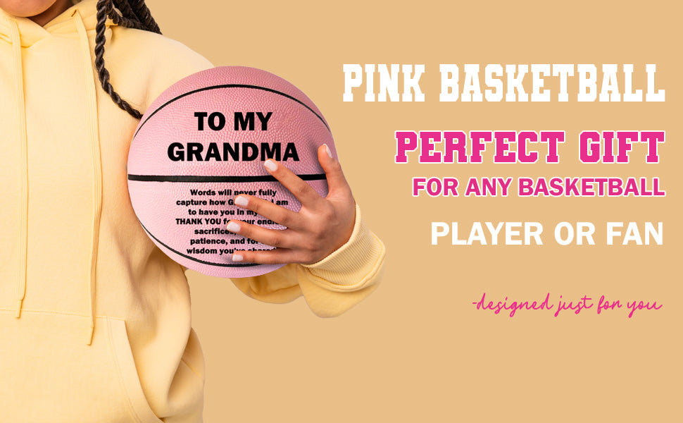 Customized To My Grandma PINK Basketball C