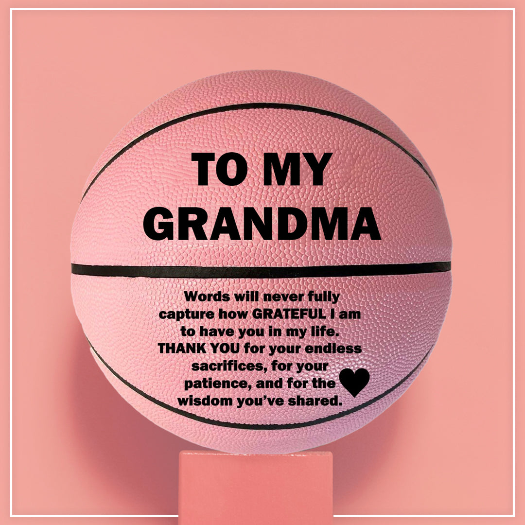 Customized To My Grandma PINK Basketball A