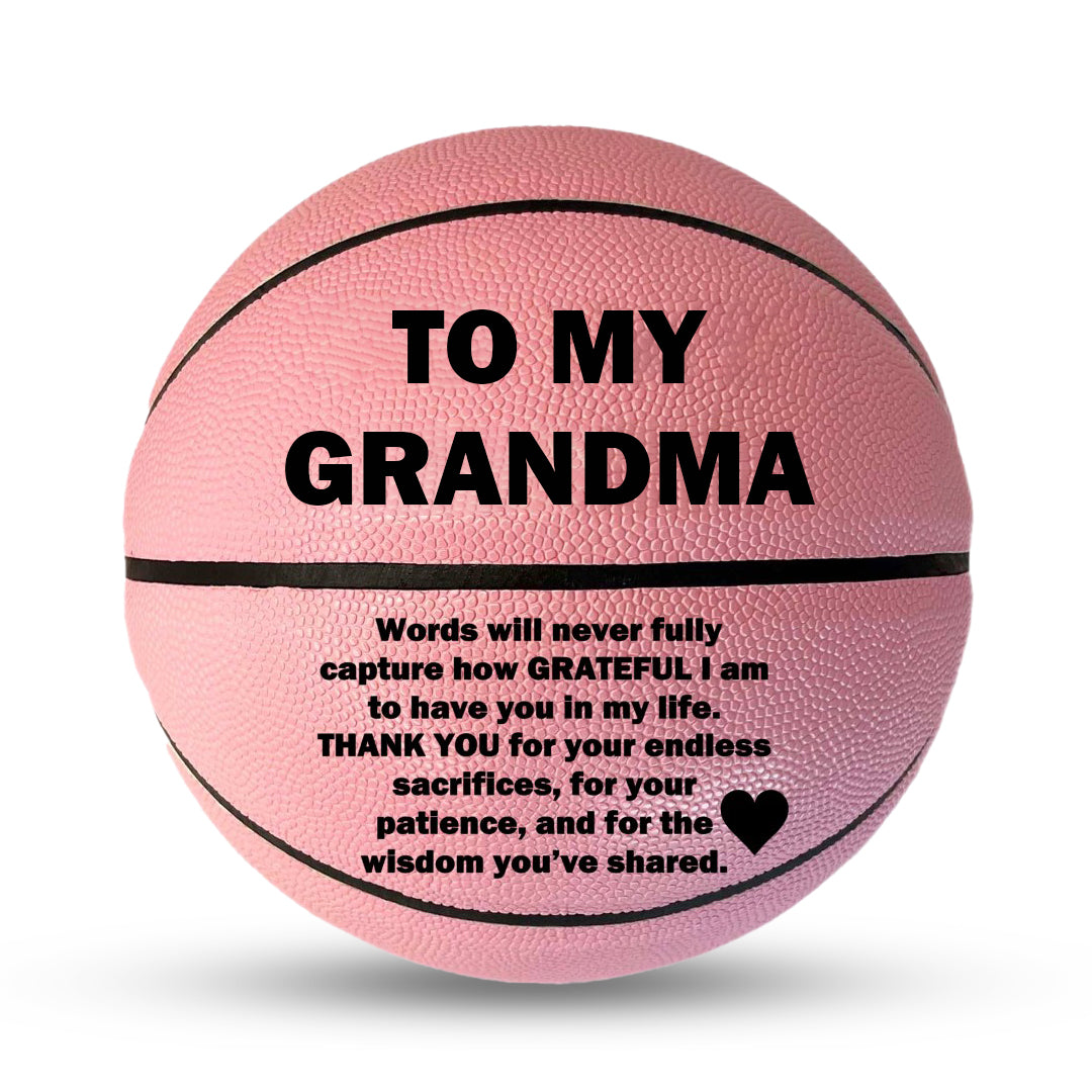 Customized To My Grandma PINK Basketball