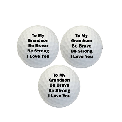 To My Grandson Golf Ball