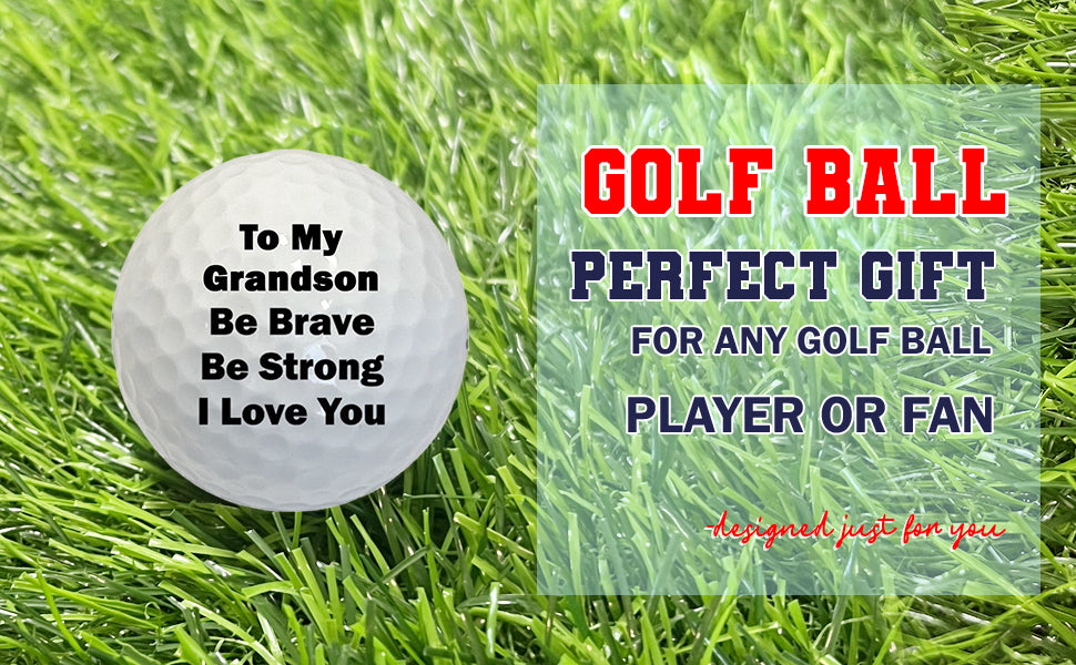 To My Grandson Golf Ball B