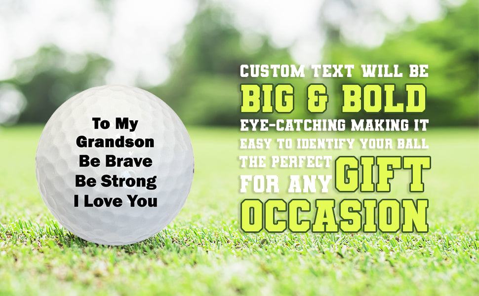 To My Grandson Golf Ball C