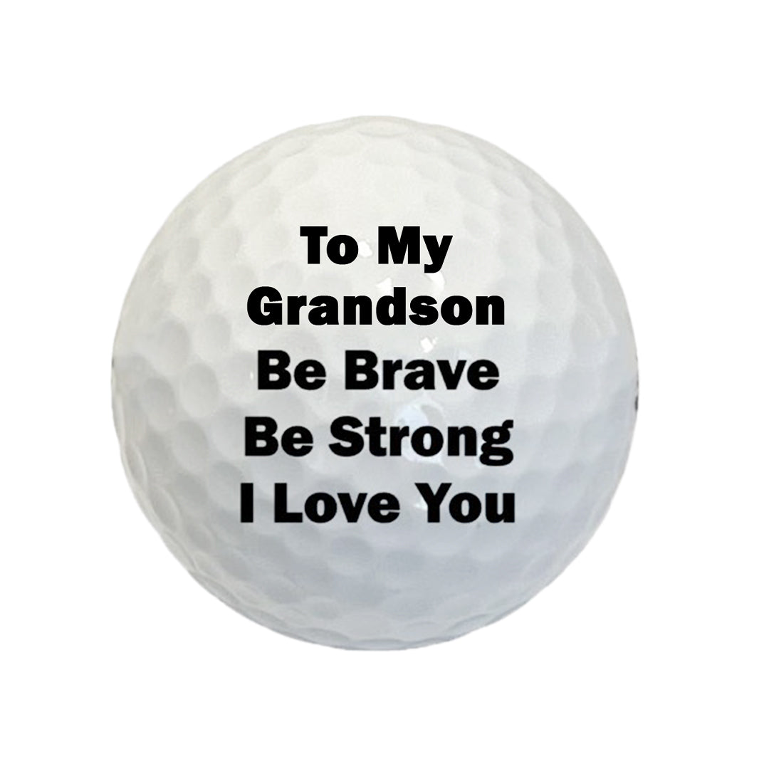 To My Grandson Golf Ball A