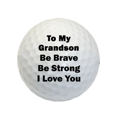 To My Grandson Golf Ball A