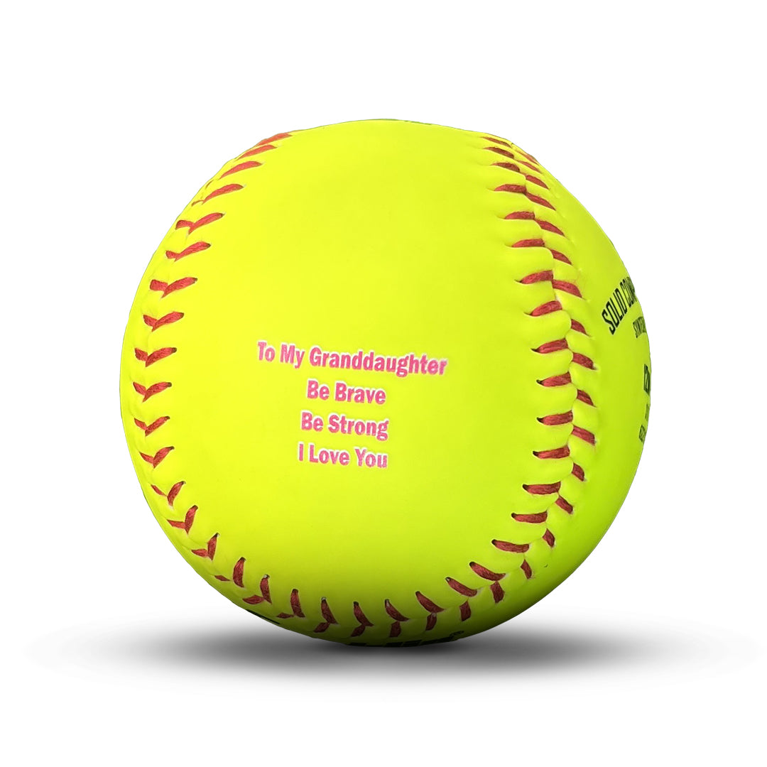 To My Granddaughter Softball