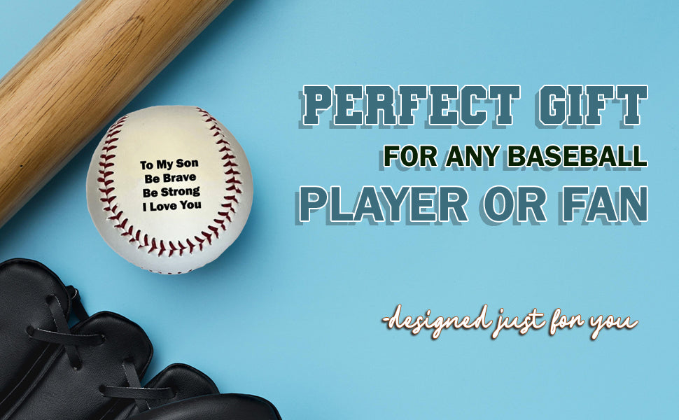 To My Son Baseball White A