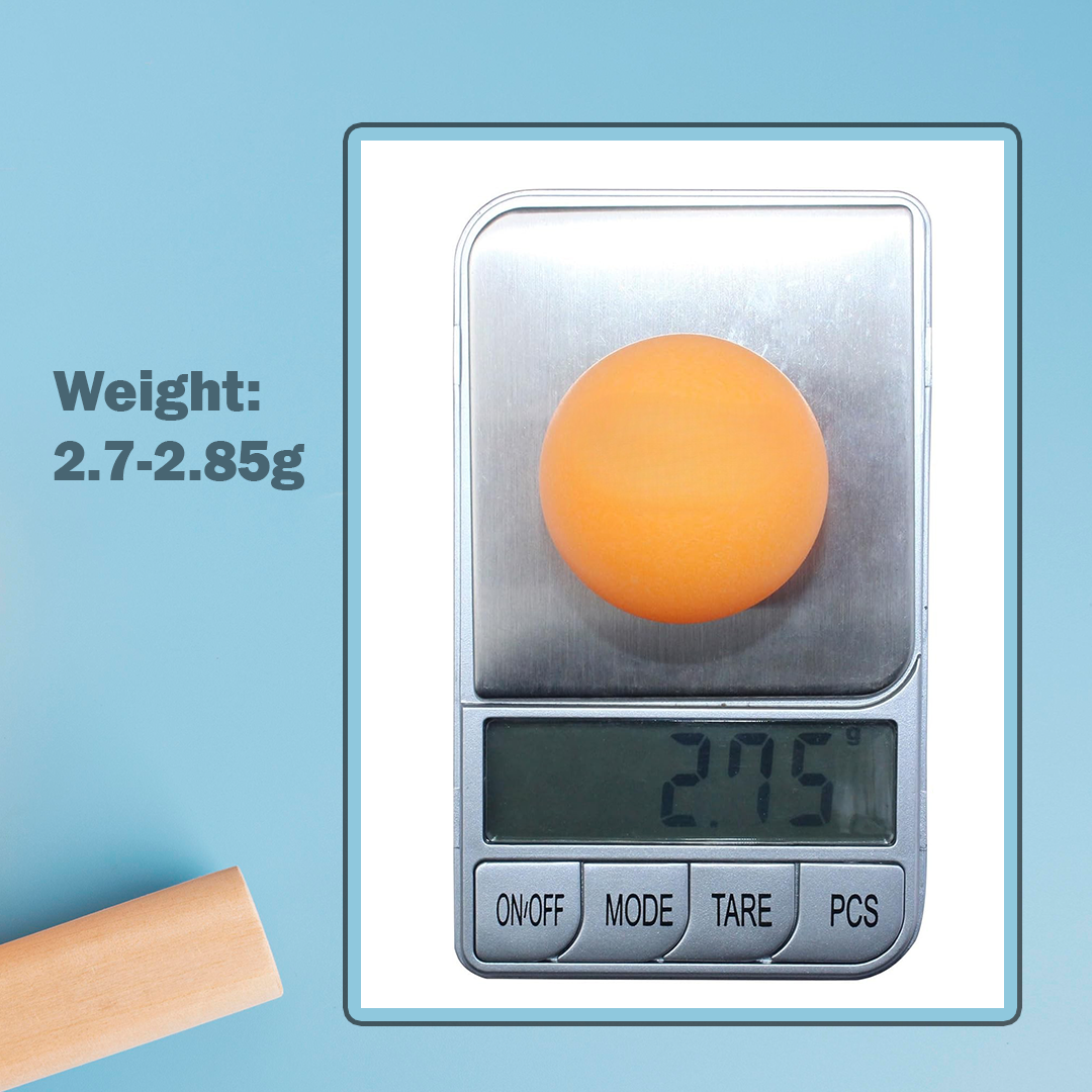 Customized Orange Ping Pong Balls Official Weight