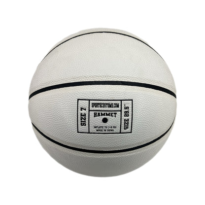 Blank White Basketball Promotional Non Branded Ball