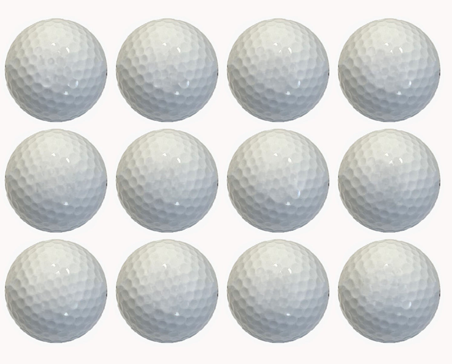 White Golf Balls Blank Without Any Brand or Text Nonbranded