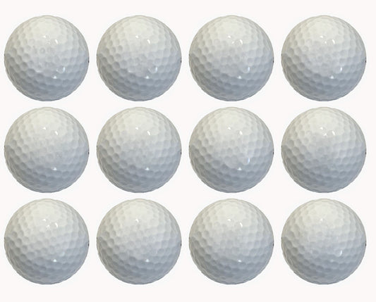 White Golf Balls Blank Without Any Brand or Text Nonbranded