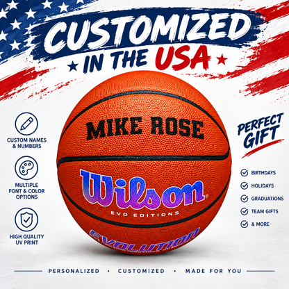 Wilson Evolution Autism Speaks Basketball CUstomized in the USA Perfect Gift