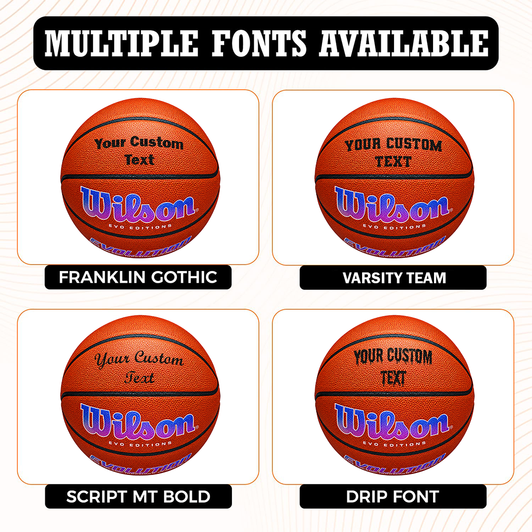 Wilson Evolution Autism Speaks Basketball Multiple Fonts Available