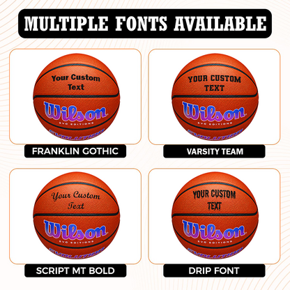 Wilson Evolution Autism Speaks Basketball Multiple Fonts Available