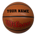 Load image into Gallery viewer, Customized Wilson Evolution Scarlet Red Basketball with Black Text
