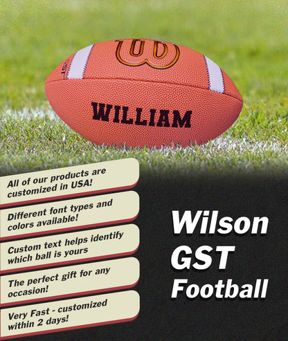 Customized Personalized Wilson GST Football Features
