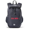 Load image into Gallery viewer, Customized Wilson NBA Basketball Backpack Drip Font in Red
