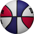 Load image into Gallery viewer, Wilson Red White and Blue Basketball Side View
