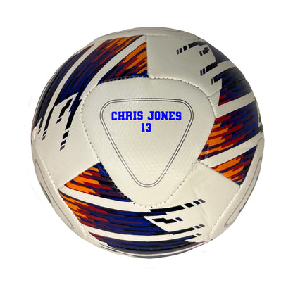 Customized Wilson Vivido Soccer Ball With Blue Text
