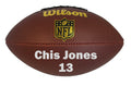 Load image into Gallery viewer, Custom Wilson NFL Football with Silver Text
