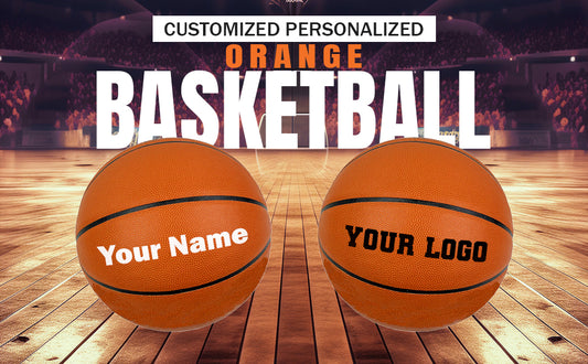 Customized Personalized Orange Basketball