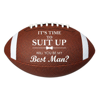 Personalized Football Best Man Proposal Gift Best Proposal Gift White Background