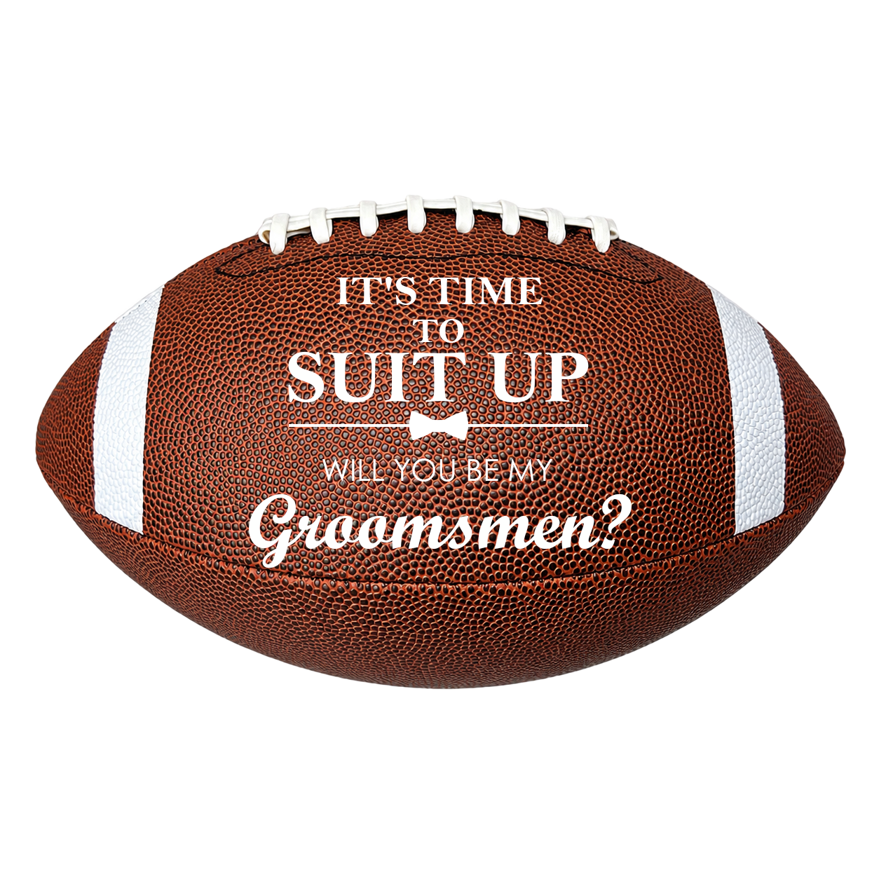 Personalized Football Groomsmen Proposal Gift Best Proposal Gift White Background