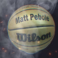 Load and play video in Gallery viewer, Customized Wilson Black and Gold Basketball Size 29.5&quot;
