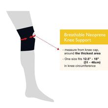 Load image into Gallery viewer, Breathable Knee Support Sleeve - Black
