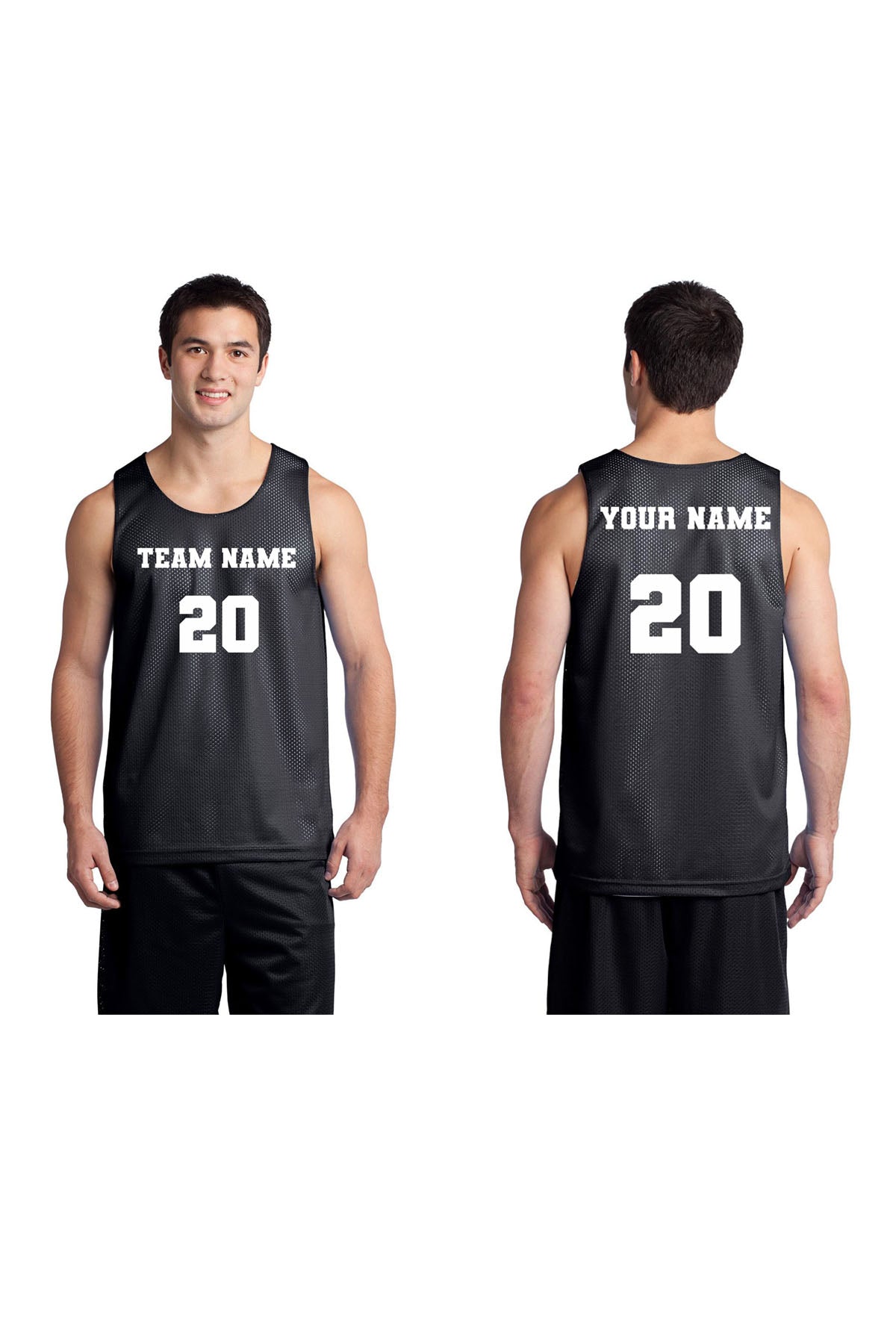 customizable black mesh basketball jersey