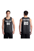 Load image into Gallery viewer, Customized Basketball Mesh Jersey Black
