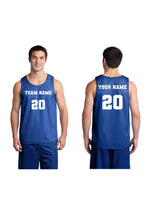 Load image into Gallery viewer, Customized Basketball Mesh Jersey Blue
