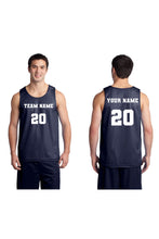 Load image into Gallery viewer, Customized Basketball Mesh Jersey Navy
