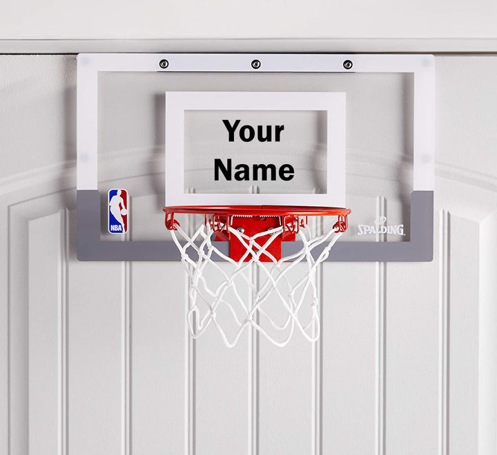 Customized Spalding Mini Basketball Hoop Black