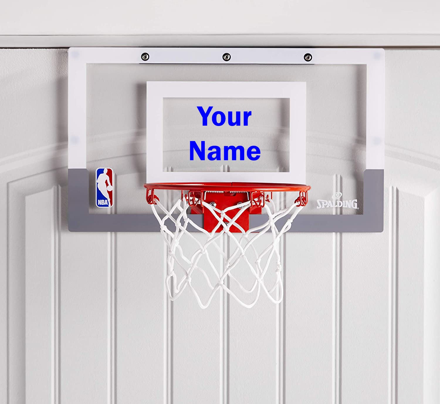 Customized Spalding Mini Basketball Hoop Blue