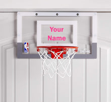 Load image into Gallery viewer, Customized Spalding Mini Basketball Hoop Pink
