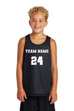 Load image into Gallery viewer, Custom Youth Basketball Jersey Black Front
