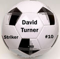 Load image into Gallery viewer, Customized Soccer Ball Multiple Panels Black Text

