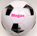 Load image into Gallery viewer, Customized Soccer Ball with Pink Text
