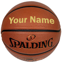 Load image into Gallery viewer, Custom Spalding Neverflat Basketball Gold
